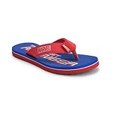 Toothless Marvel Avengers Theme Featuring The First Avenger Iron Man Printed Flip Flops - Blue