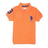 U S Polo Assn U.S. Polo Assn. U.S. Polo Assn Half Sleeves T-Shirt Logo Print - Orange