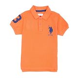 U S Polo Assn U.S. Polo Assn. U.S. Polo Assn Half Sleeves T-Shirt Logo Print - Orange