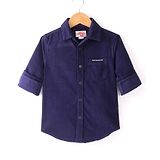 Under Fourteen Only Full Sleeves Solid Shirt - Navy Blue