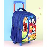 Disney Mickey Mouse Trolley Bagpack Blue - Height 16 Inches