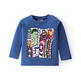 Babyhug Cotton Knit Full Sleeves Avengers Graphics Print T-Shirt - Navy Blue