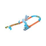 Hot Wheels Track Set Deluxe Track Builder Pack and 1 Car - Orange