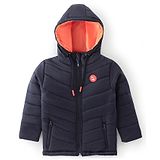 Pine Kids Full Sleeves Cut and Sew Medium Winter Jacket Solid Colour- Blue