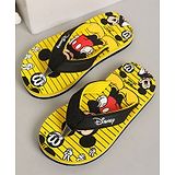 Kidsville Disney's Mickey & Friends Featuring Printed Flip Flops - Yellow