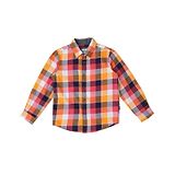 Pepe Jeans Full Sleeves Plaid Window Pane Checked Shirt - Orange