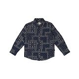 Pepe Jeans Full Sleeves Seamless Intricate Floral & Intricate Blocks Printed Shirt - Navy Blue