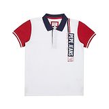 Pepe Jeans Half Sleeves Placement Brand Name Printed Polo Tee - White