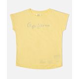 Pepe Jeans Short Sleeves Solid Top - Yellow