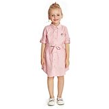 Peppermint Half  Sleeve Brand Name Detailed Dress - Pink