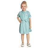 Peppermint Half  Sleeve Brand Name Detailed Dress - Sea Green