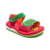 Beanz Unisex Turtle Printed Velcro Closure Sandals - Pink & Green