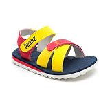 Beanz Unisex Colour Block Strap  Velcro Closure Sandals - Multi Colour