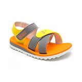 Beanz Unisex Colour Block Strap  Velcro Closure Sandals - Multi Colour