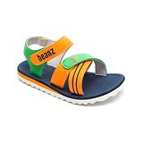 Beanz Unisex Colour Block Strap  Velcro Closure Sandals - Multi Colour