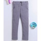 Nino Bambino 100% Cotton Solid Track Pant - Grey