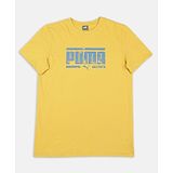 PUMA Half Sleeves Brand Name Placement Printed Tee - Bamboo Yellow