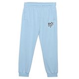 PUMA Placement Brand Name Printed Track Pant - Silver Sky Blue