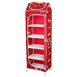 Little Ones Little One's   6 Plastic Shelves Foldable Baby Storage Box , Unbreakable Material, (Steel Structure)  Aquatic Red   H6/FR