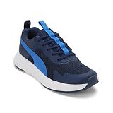 PUMA Colour Block Designed Laced Up Evolve Run Mesh Jr Sneakers - Blue