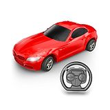 MIRANA TOYS Lancer C-Type USB Rechargeable Remote Controlled Racing RC Car for Kids Steering Wheel Remote for Boys and Girls (Model B Red)