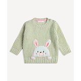 Wingsfield Full Sleeves Rabbit Detailed Pullover Sweater - Multi Colour