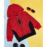 Pantaloons Baby Avengers Featuring Full Sleeves Spider Man Printed Sweatshirt - Red