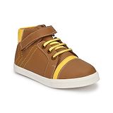 TUSKEY Colour Block Detailed Velcro Closure Shoes - Tan Brown