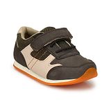 TUSKEY Colour Block Detailed  Velcro Closure  Shoes - Coffee