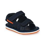 TUSKEY Double Velcro Closure Sandals - Navy Blue