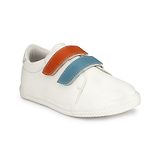 TUSKEY Double Velcro Closure Sneakers Style Jogging Shoes - White