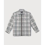 GINI & JONY Gini And Jony Full Sleeves Checkered Shirt with Front Zipper - White