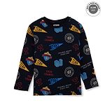 GINI & JONY Gini and Jony Cotton Full Sleeves T-Shirt Tournament Print - Dark Blue