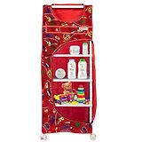 0 Oyo Baby Multipurpose Baby Foldable Wardrobe 5 Shelves With Wheels for Kids Red