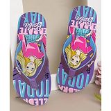 Kidsville Mattel Featuring Barbie Printed Flip Flops - Purple