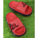 Kidsville Avengers Featuring Spiderman Applique Detailed  Flip Flops - Red