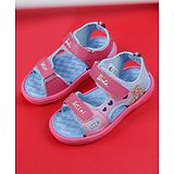 Kidsville Mattel Featuring Barbie Printed Velcro Closure Sandals - Blue