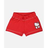 Kidsville Hello Kitty Featuring Kitty White Printed Shorts - Red