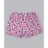 Kidsville Hello Kitty Featuring Kitty White & Hearts Printed Shorts - Pink