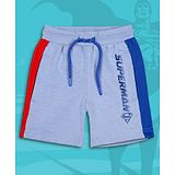 Kidsville DC Comics Featuring  Superman Text Printed Shorts - Blue