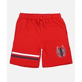 Kidsville Marvel Avengers Superheroes Featuring Spider Man Printed Shorts - Red