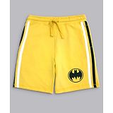 Kidsville DC Comics Superheroes Featuring Batman Printed Shorts - Yellow