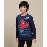 Kidsville Marvel Avengers Featuring Full Sleeves Spiderman Printed  Sweatshirt - Navy Blue