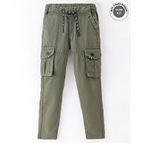 Ruff Full Length Trouser Solid Color - Olive Green