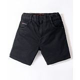 Ruff Jamaican Washed Denim Shorts - Black