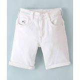 Ruff Jamaican Washed Denim Shorts - White