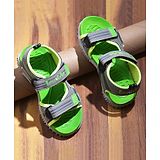 LIBERTY Lucy & Luke Text Printed Velcro Closure Sandals - Green