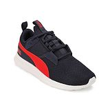 PUMA Mesh Detailed Lace Up  Player JR  Shoes - New Navy Blue  High Risk Red & White