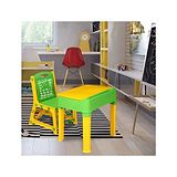 Nilkamal Apple Junior Study Table And Chair Set With  Storage Green and Yellow Colour