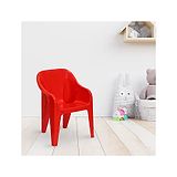 Nilkamal Plastic Eeezygo Baby Chair Modern and Comfortable with Arm & Backrest Red Colour